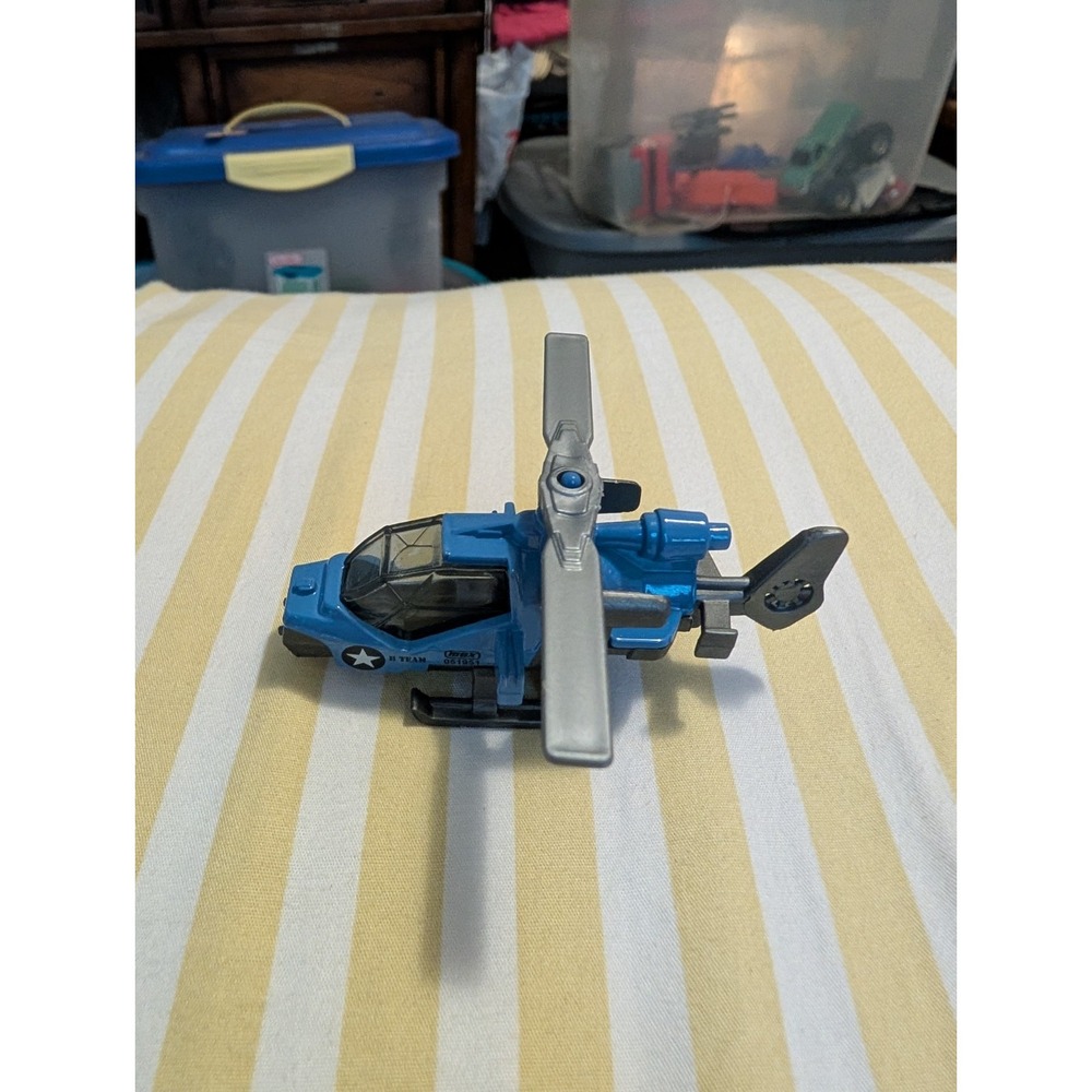 Matchbox Mission Helicopter Mattel Y0905 1985 2012 Blue Diecast Toy Vehicle